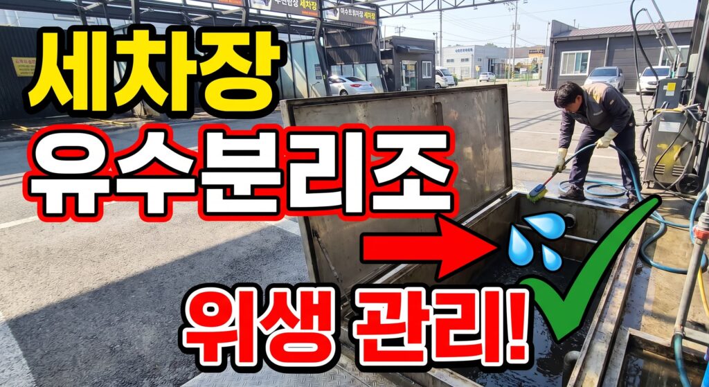 세차장 배수·유수분리조 위생 관리