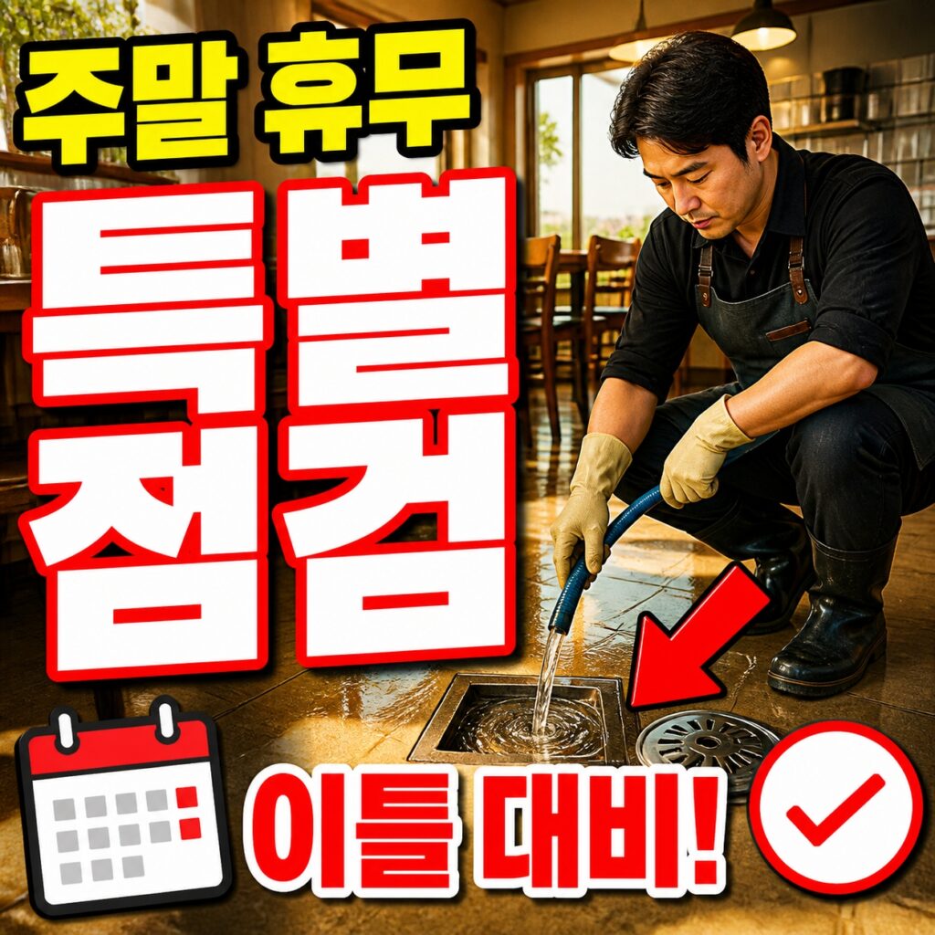 주말 특별 점검: 이틀 쉬는 매장의 배수 관리 요령
