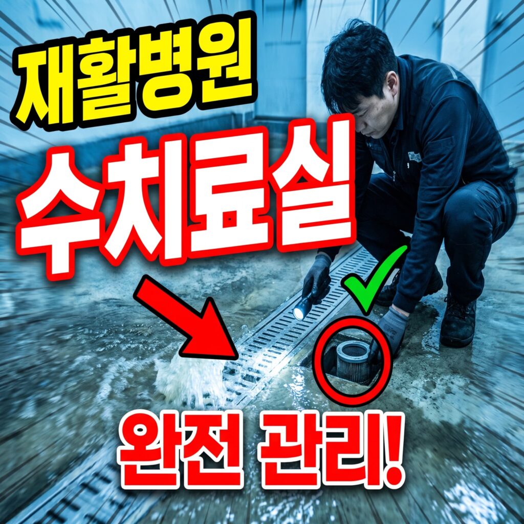 재활병원 물리치료실·수치료실 배수 관리
