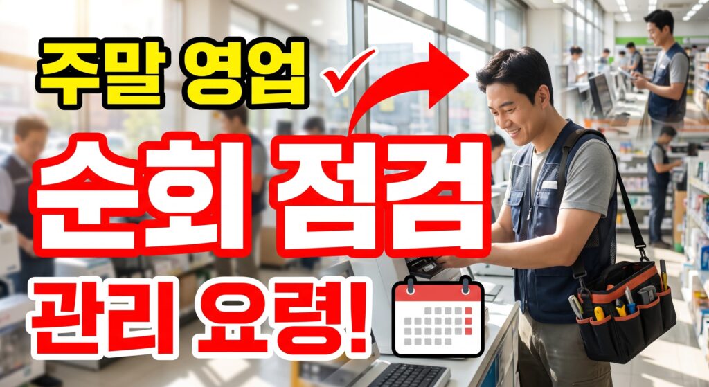 주말 순회 점검: 주 6~7일 영업 매장의 관리 요령