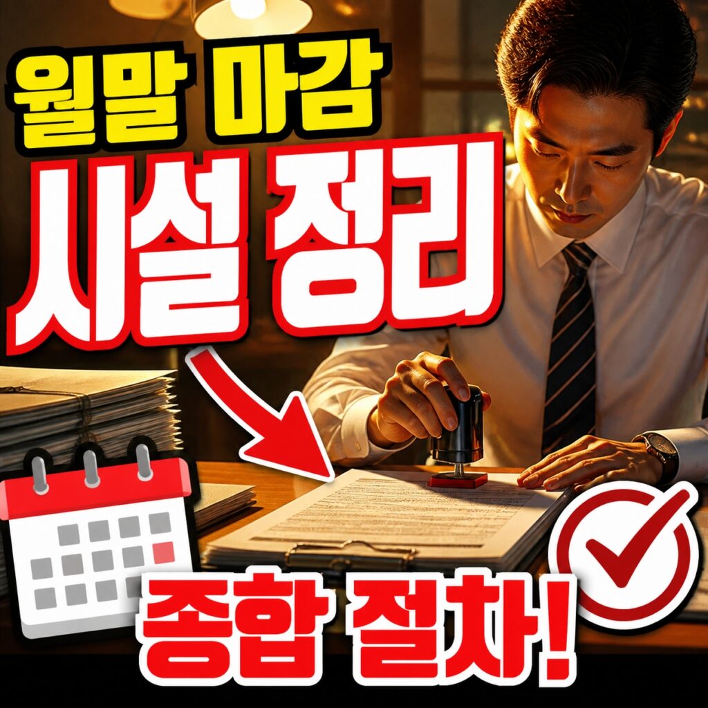 월말 마감 점검: 한 달을 마무리하는 배수 시설 정리 절차