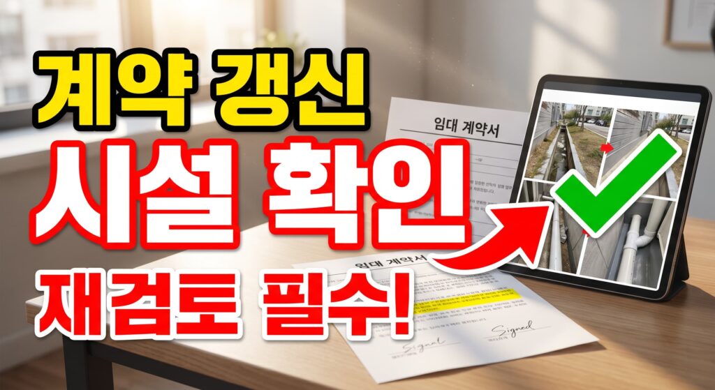 계약 갱신 시점 점검: 임대·관리 계약 재검토와 배수 시설 확인