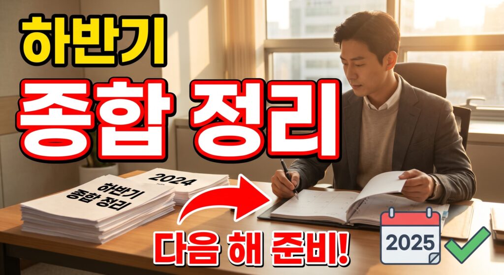 하반기 종합 점검: 7~12월 정리와 다음 해 준비