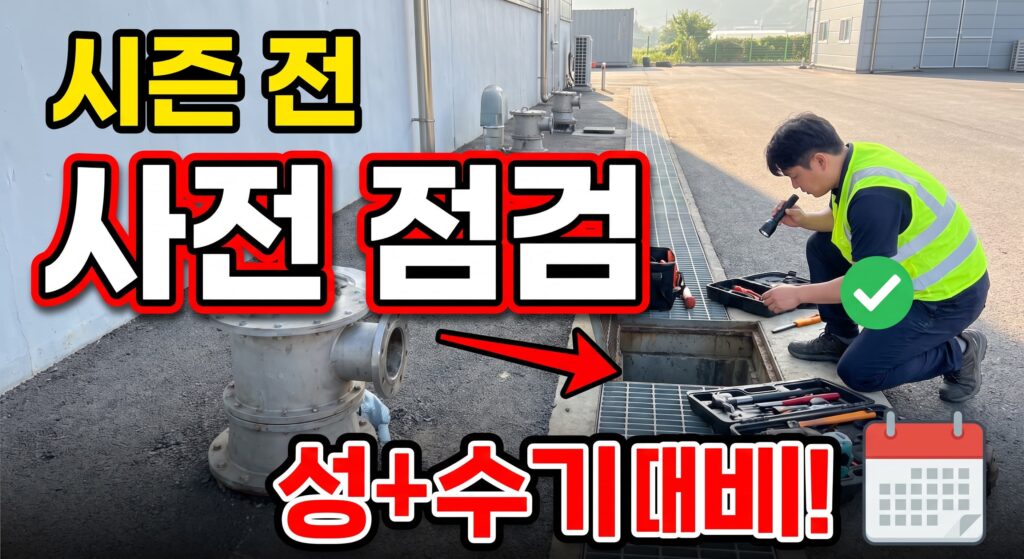 시즌 전 사전 점검: 성수기 대비 배수 시설 준비