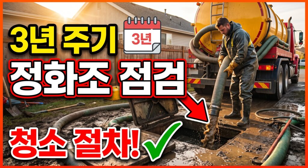 3년 주기 정화조 점검: 정화조 관리와 청소 절차