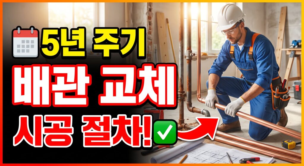 5년 주기 배관 교체: 노후 배관 교체 계획과 시공 절차