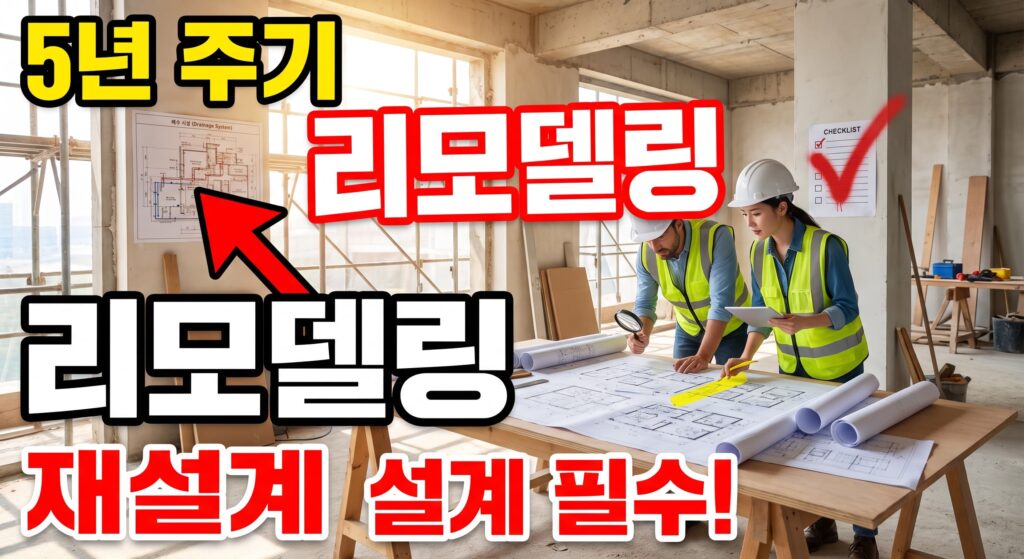 5년 주기 리모델링: 인테리어 개보수와 배수 시설 재설계