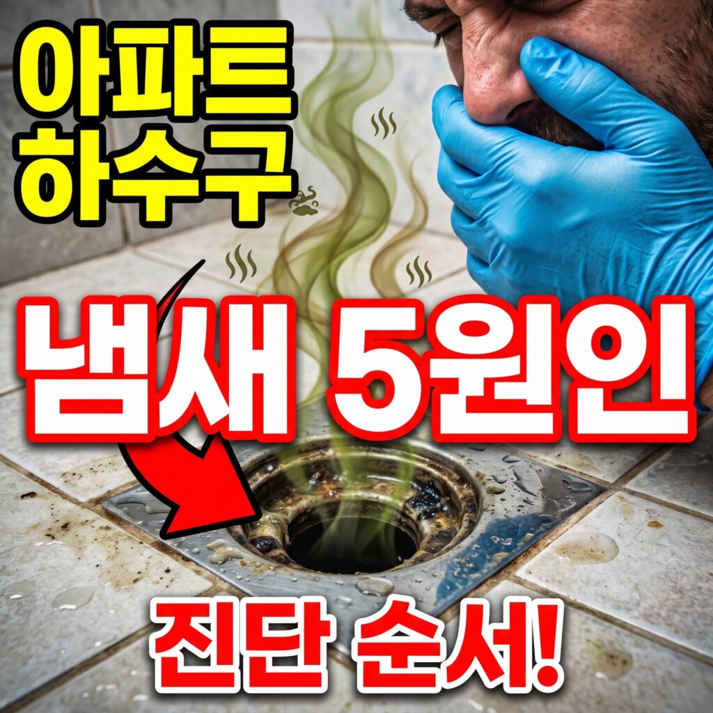 아파트 하수구에서 올라오는 하수 냄새 원인 5가지와 정확한 진단 순서 안내