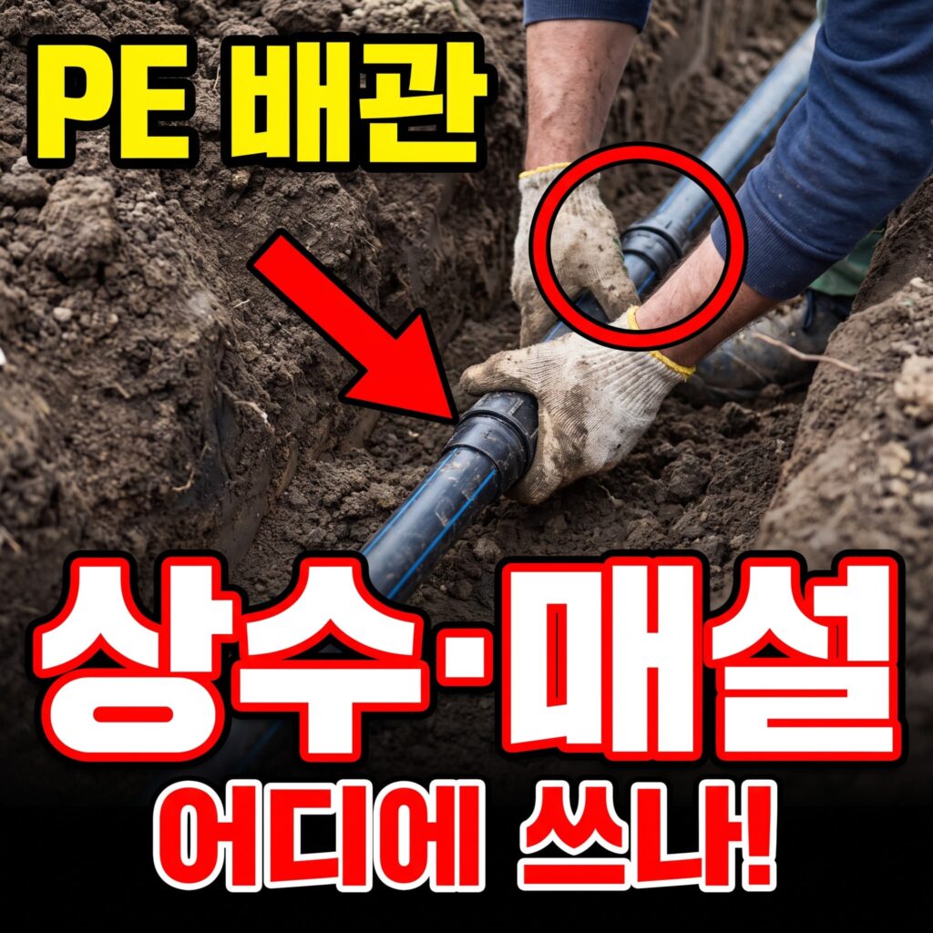 PE 배관은 어디에 쓰나 — 상수·옥외 매설 특성