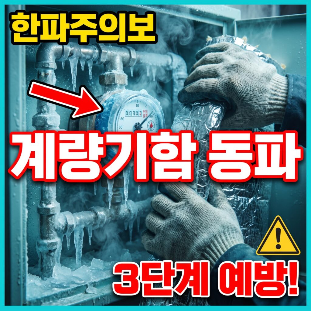 한파주의보 시기 계량기함 동파 사전 예방 3단계 실전 가이드와 응급 대응 순서