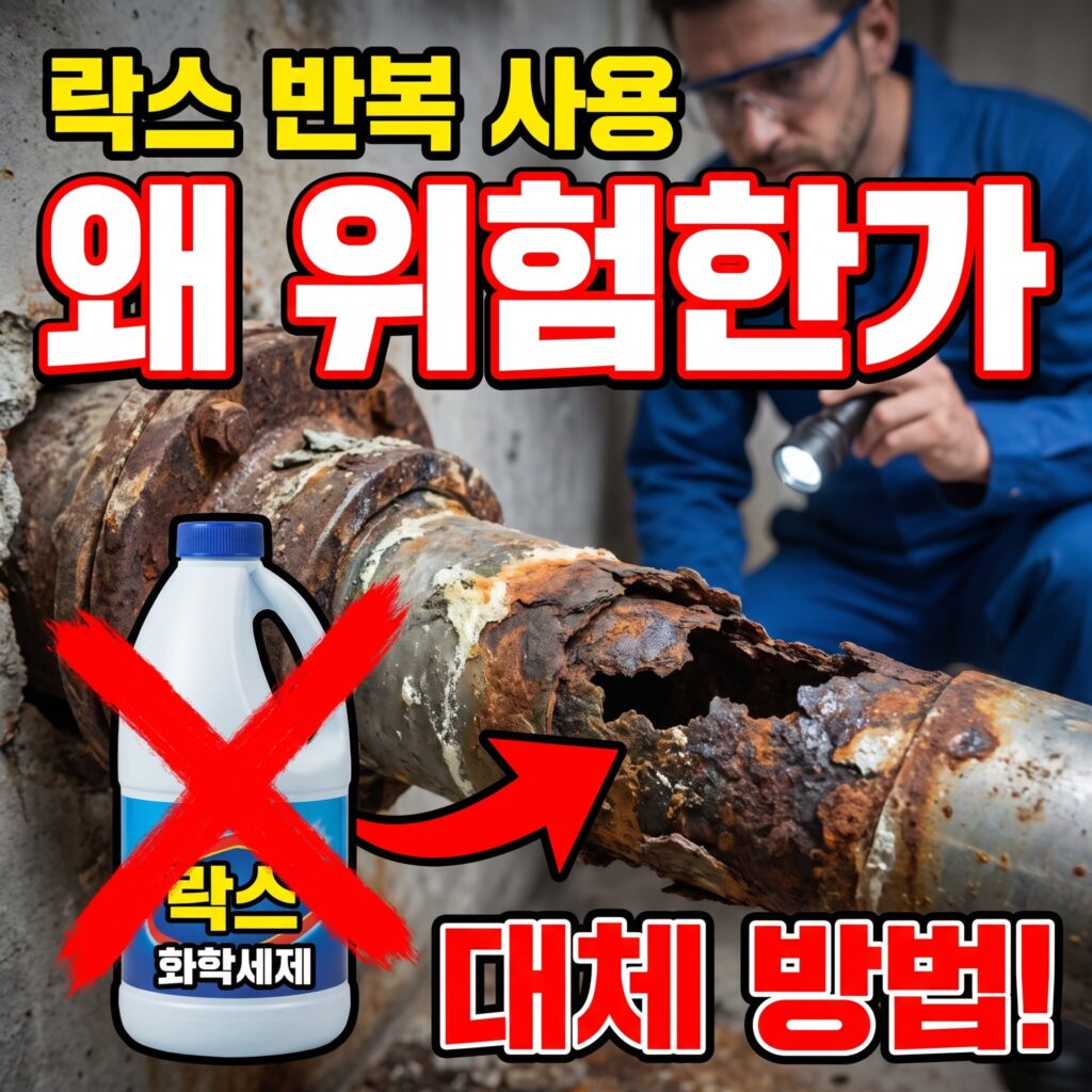 락스·화학세제 반복 사용은 왜 위험한가 — 대체 방법