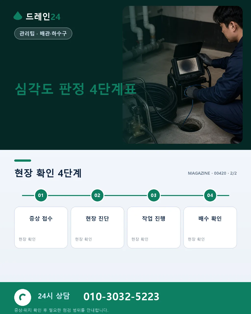 배수 지연 자가진단 — 초 단위 배수 속도로 심각도 4단계 판정 - 자주 묻는 질문 상세 안내