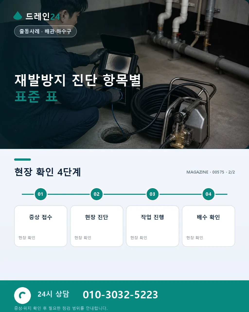 재발방지 원칙, 뚫는 것보다 원인을 봅니다 - 자주 묻는 질문 상세 안내