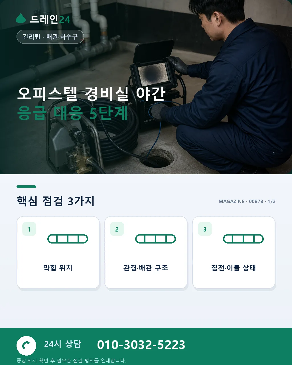 오피스텔 경비실 야간 응급 대응 매뉴얼 - 오피스텔 경비실 야간 응급 대응 5단계 상세 안내