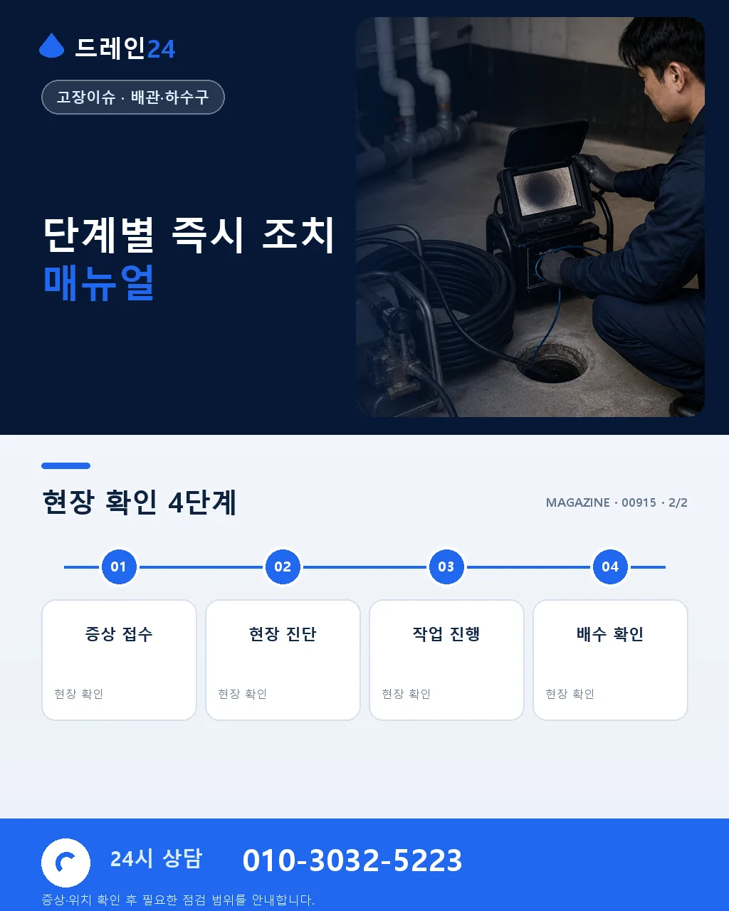 비상 대응 점검: 배수 이상 신호 5단계와 즉시 조치 - 내 지역에서 즉시 상담 상세 안내