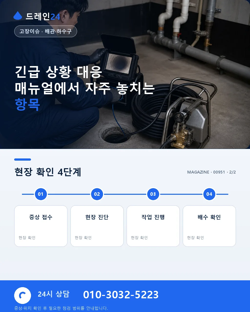 긴급 상황 대응 매뉴얼: 예상치 못한 배수 사고 대응 절차 - 자주 묻는 질문 상세 안내